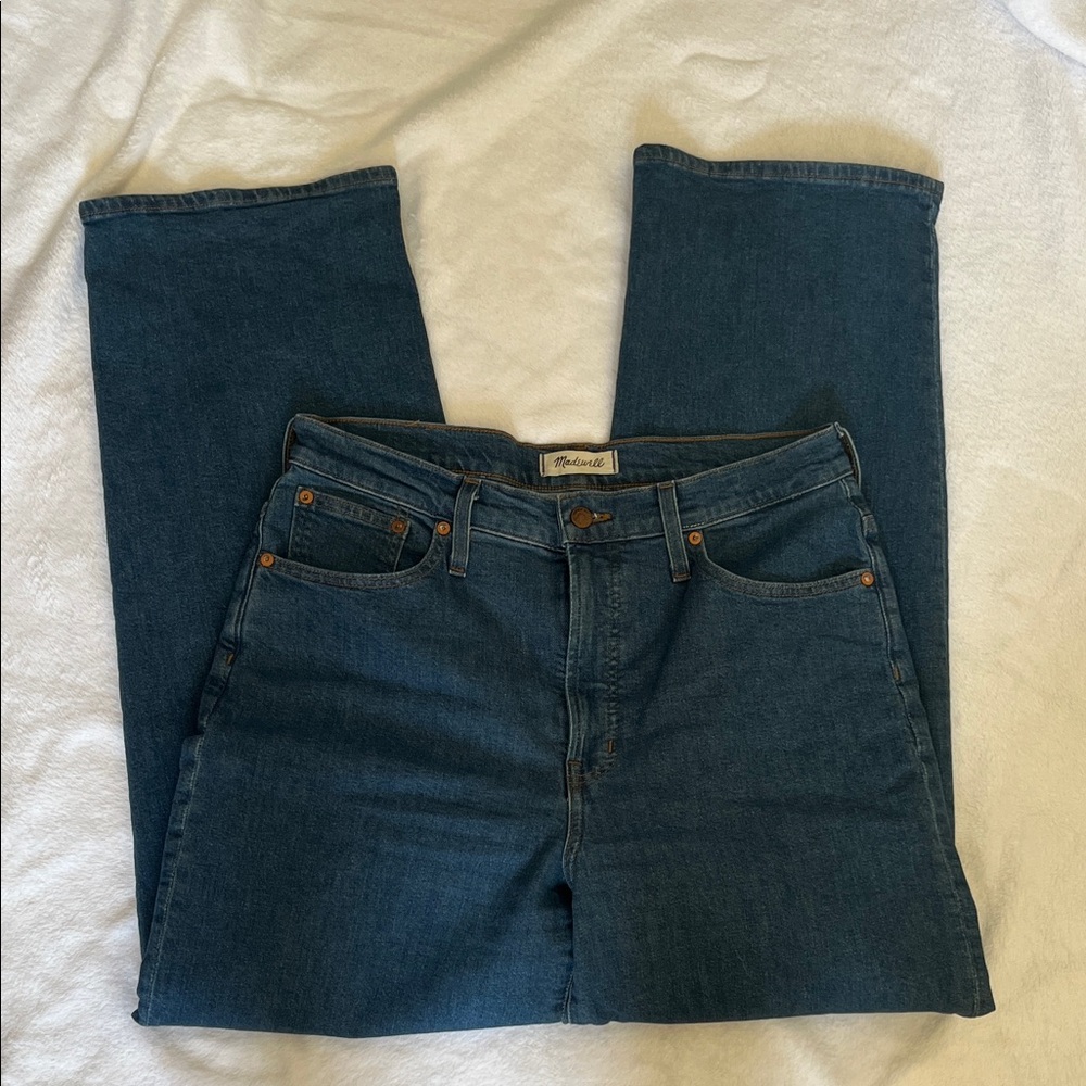 Madewell The Perfect Vintage Wide Leg Jeans Classic Blue Wash Sz 31 - Picture 3 of 7